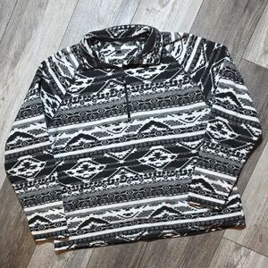 Eddie Bauer | Aztec Printed Quarter-zip Fleece Pullover Women's XXL